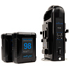 2 x Micro-Series 98Wh Li-Ion V-Mount Batteries with Dual V-Mount Battery Charger Kit Thumbnail 0