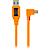 20 in. Tetherpro USB 2.0 to Mini-B Right Angle Adapter Cable (High-Visibilty Orange)