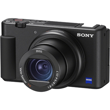 ZV-1 Digital Camera (Black) with Sony Vlogging Microphone (ECM-G1)