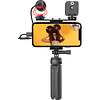 Vlogging Kit with Fill Light,Extension Pole, Mic, Phone Holder and Tripod Thumbnail 2