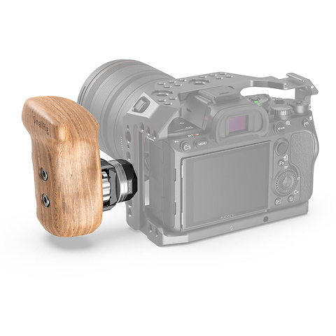 Left-Side Wooden Grip with ARRI-Style Rosettes and Bolt-On Mount Image 4