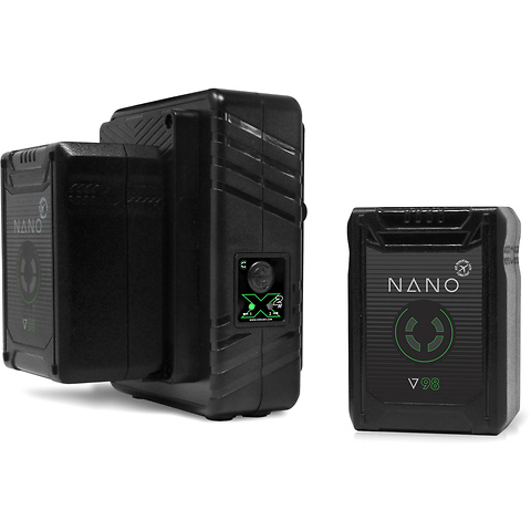NANO Micro 98Wh Lithium-Ion 2-Battery Kit with Dual Travel Charger (V-Mount) Image 0