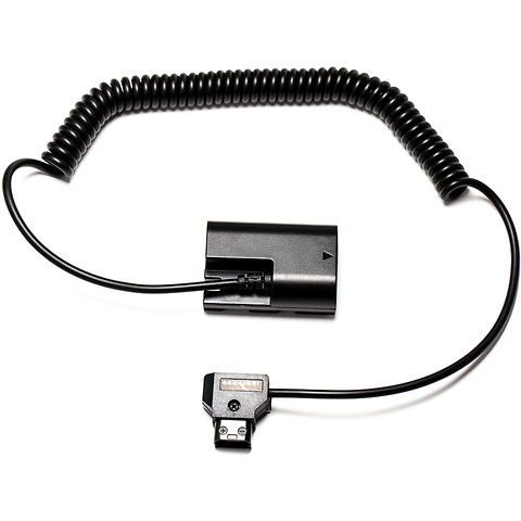 D-Tap to Canon LP-E6-Type Dummy Battery Coiled Cable (22-42 in.) Image 1