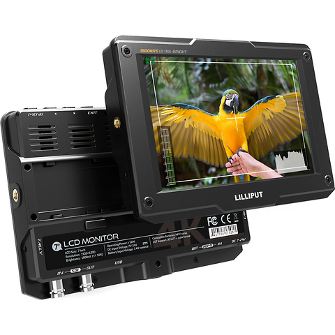 7 in. 4K HDMI/3G-SDI Ultra-Bright On-Camera Monitor Image 0