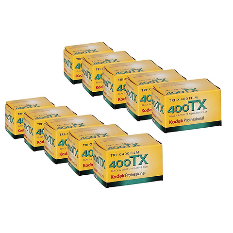 Tri-X 400 Black and White Negative Film (35mm Roll Film, 36 Exposures) - 10 Pack Image 0