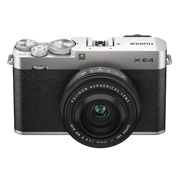 X-E4 Mirrorless Digital Camera with 27mm Lens (Silver)