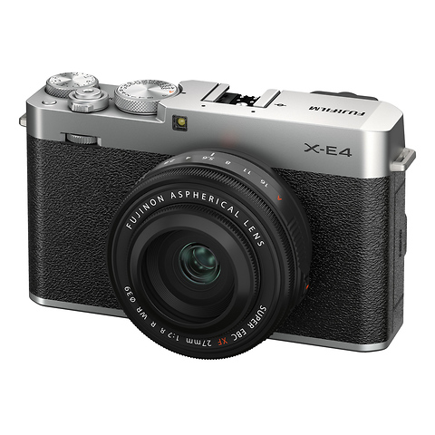 X-E4 Mirrorless Digital Camera with 27mm Lens (Silver) Image 2