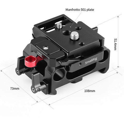 501PL-Compatible Baseplate for BMPCC 6K and 4K Image 2