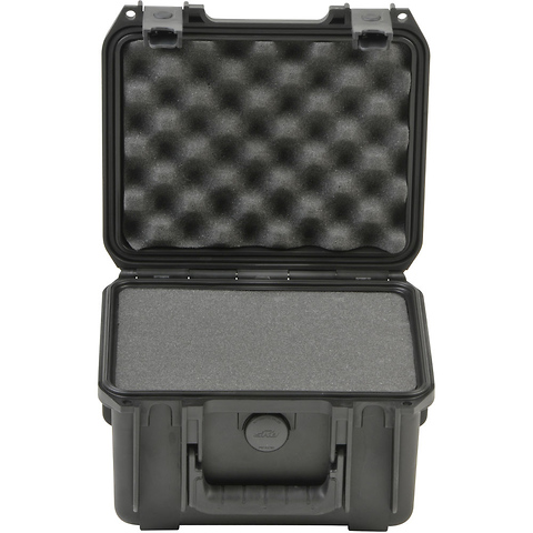 3I-0907-6-C Small Mil-Std Waterproof Case 6 in. Deep (Black, Cubed Foam) Image 1