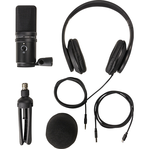 ZUM-2 Podcast Mic Pack with ZUM-2 Mic, Headphones, Desktop Stand, Cable & Windscreen Image 1