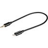 9 in. 3.5mm TRS Male to Lightning Adapter Cable for Audio to iPhone Thumbnail 0