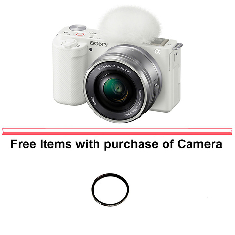 Alpha ZV-E10 Mirrorless Digital Camera with 16-50mm Lens (White) Image 0