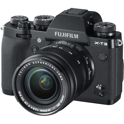 X-T3 Mirrorless Digital Camera with 18-55mm Lens (Black) Image 1