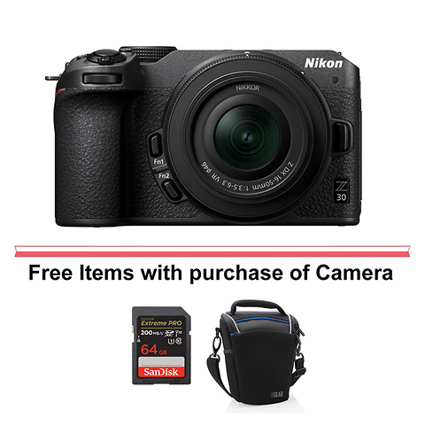 Z 30 Mirrorless Digital Camera with 16-50mm Lens & Nikon Creators Accessory Kit Image 7