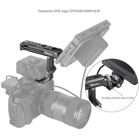 Top Handle for Sony/Panasonic Cameras with Top Audio Adapter Image 4