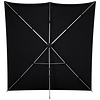 8 x 8 ft. X-Drop Fabric Backdrop Kit (Rich Black) Thumbnail 4