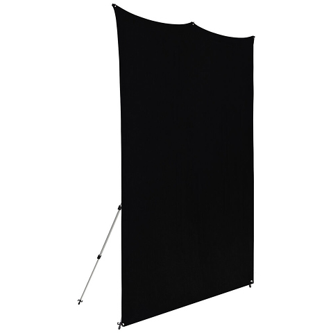 8 x 8 ft. X-Drop Fabric Backdrop Kit (Rich Black) Image 2