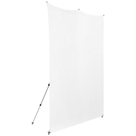 8 x 8 ft. X-Drop Pro Water-Resistant Backdrop Kit (High-Key White) Image 2