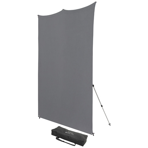 8 x 8 ft. X-Drop Fabric Backdrop Kit (Neutral Gray) Image 1