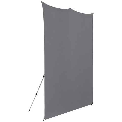 8 x 8 ft. X-Drop Fabric Backdrop Kit (Neutral Gray) Image 2