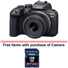 EOS R10 Mirrorless Digital Camera with 18-45mm Lens Image 0
