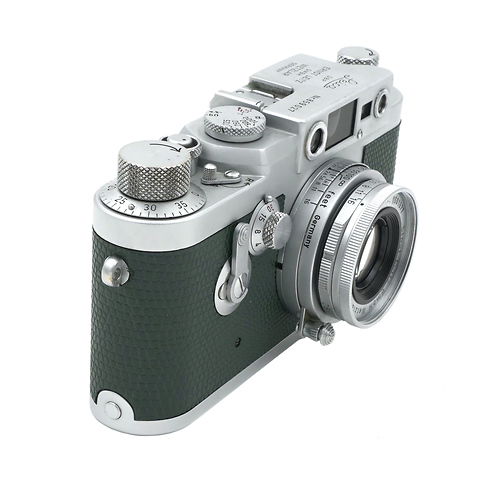 IIIg Film Camera Body Green w/Elmar 50mm f/2.8 Lens Kit - Pre-Owned Image 1