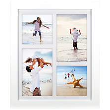4 Opening Collage Picture Frame (White) Image 0