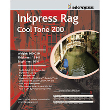 13 x 19 in. Rag Cool Tone 2-Sided 200 gsm Inkjet Paper (25 Sheets) Image 0