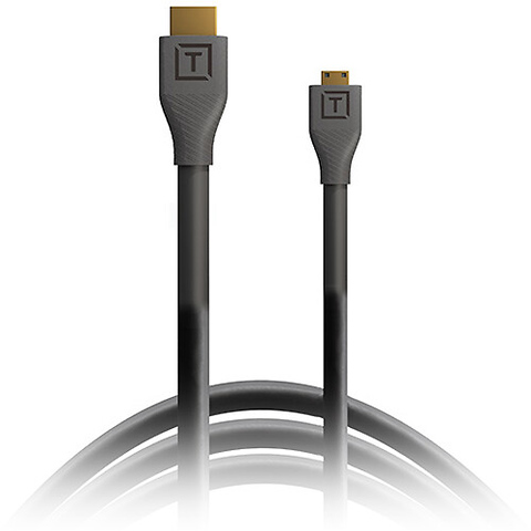 10 ft. TetherPro Micro-HDMI to HDMI Cable with Ethernet (Black) Image 0