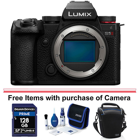 Lumix DC-S5 II Mirrorless Digital Camera Body (Black) with Lumix S 50mm f/1.8 Lens and Lumix S 85mm f/1.8 Lens Image 9