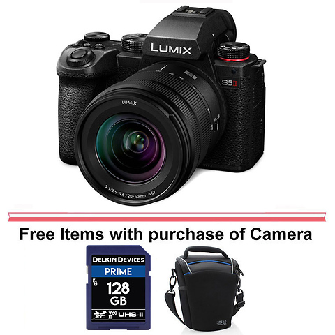 Lumix DC-S5 II Mirrorless Digital Camera with 20-60mm Lens (Black) Image 0