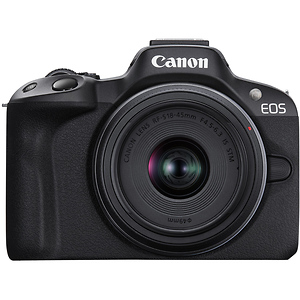 EOS R50 Mirrorless Digital Camera with 18-45mm Lens (Black)
