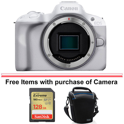 EOS R50 Mirrorless Digital Camera Body (White) Image 0