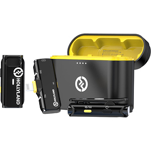 LARK C1 DUO 2-Person Wireless Microphone System with Lightning Connector for iOS Devices (Black, 2.4 GHz)