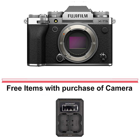 X-T5 Mirrorless Digital Camera Body (Silver) Image 0
