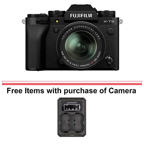 X-T5 Mirrorless Digital Camera with 18-55mm Lens (Black) Image 0