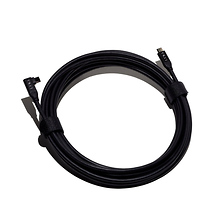16.4 ft. Right Angle USB-C to USB-C Bidirectional Tether Cable (Black) Image 0