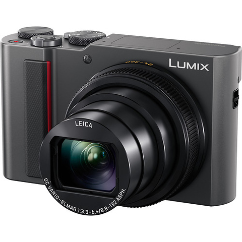 Lumix DC-ZS200D Digital Camera (Silver) Image 1