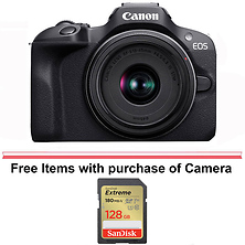 EOS R100 Mirrorless Digital Camera with 18-45mm Lens Image 0