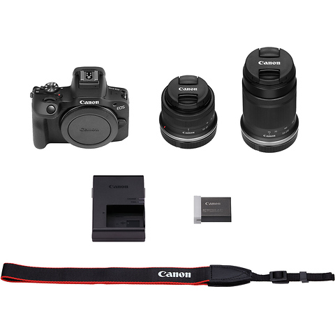 EOS R100 Mirrorless Digital Camera with 18-45mm Lens and 55-210mm Lens Image 10