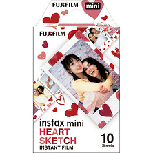 INSTAX Mini Heart Sketch Instant Film (10 Exposures) Image 0