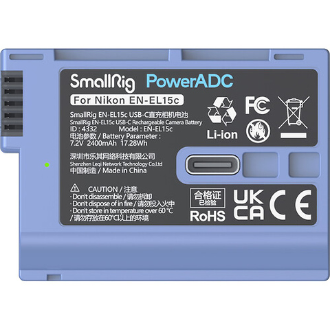 EN-EL15c USB-C Rechargeable Camera Battery Image 2