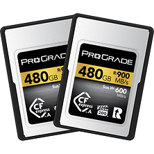 480GB CFexpress 2.0 Type A Gold Memory Card (2-Pack) Image 0