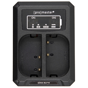 Dually Charger for Panasonic DMW-BLF19 and DMW-BLK22