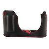 Tagcase Casual Line Leder for Leica Q3 (Black with Red Lining) Thumbnail 0