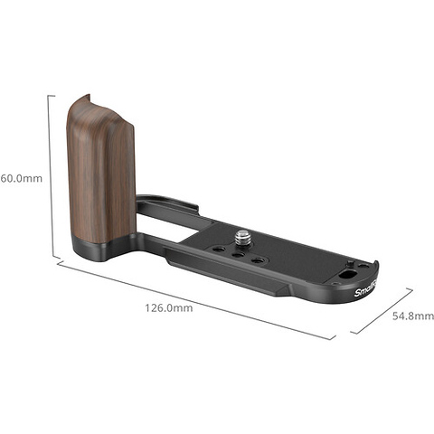 Wooden L-Shape Grip for Fujifilm X-T50 (Black) Image 2