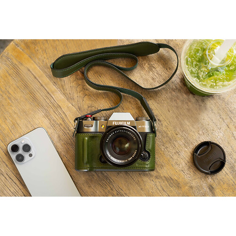 Leather Half Case Kit for Fujifilm X-T50 (Green) Image 5