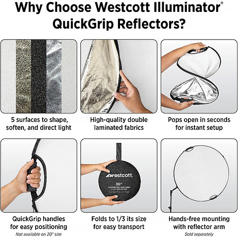 30 in. Illuminator QuickGrip 5-in-1 Reflector Image 5