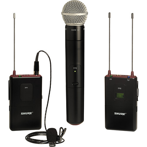 FP Camera-Mount Wireless Combo Microphone System (H5: 518 to 542 MHz) - Pre-Owned Image 0