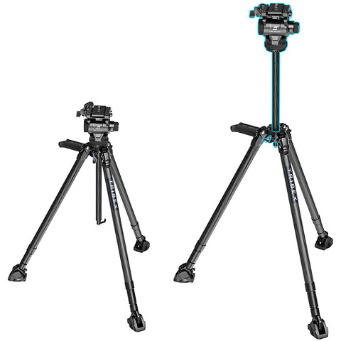 x Potato Jet Tribex Hydraulic Carbon Fiber Tripod Kit Image 3